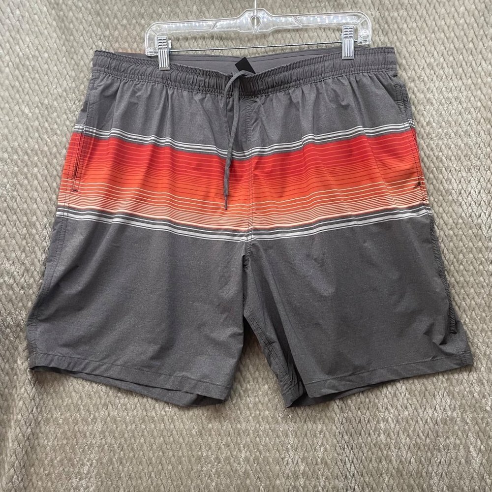 Kirkland Signature Men's Elastic Waistband Mesh Lined Swim Short Trunk